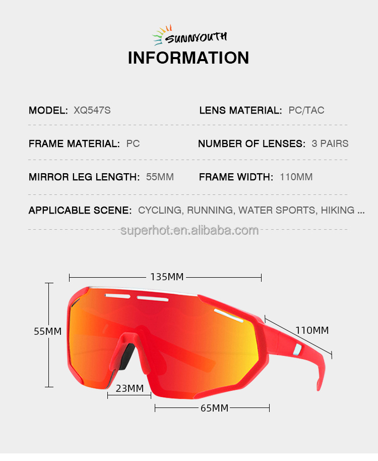 Wholesale Sports eyewear Supply High Quality Uv Protection Colorful Kid Outdoor Sport Glasses in Bulk