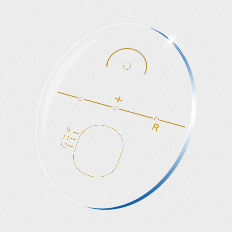 High Quality Progressive Optical Eyeglasses With Clear Long And Short Progression Lenses
