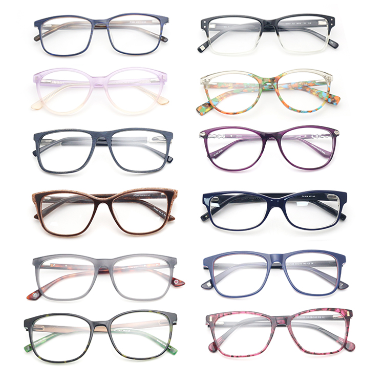 Wholesale Promotional Glasses Mix Factory Price Acetate Eyeglasses Frames Cheap Stock Ready Optical Glasses Frames