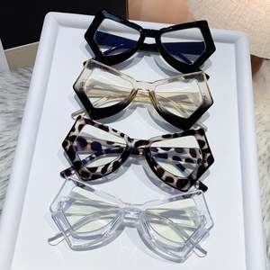 Women's Oversized Cat Eye Eyeglasses Clear Lens
