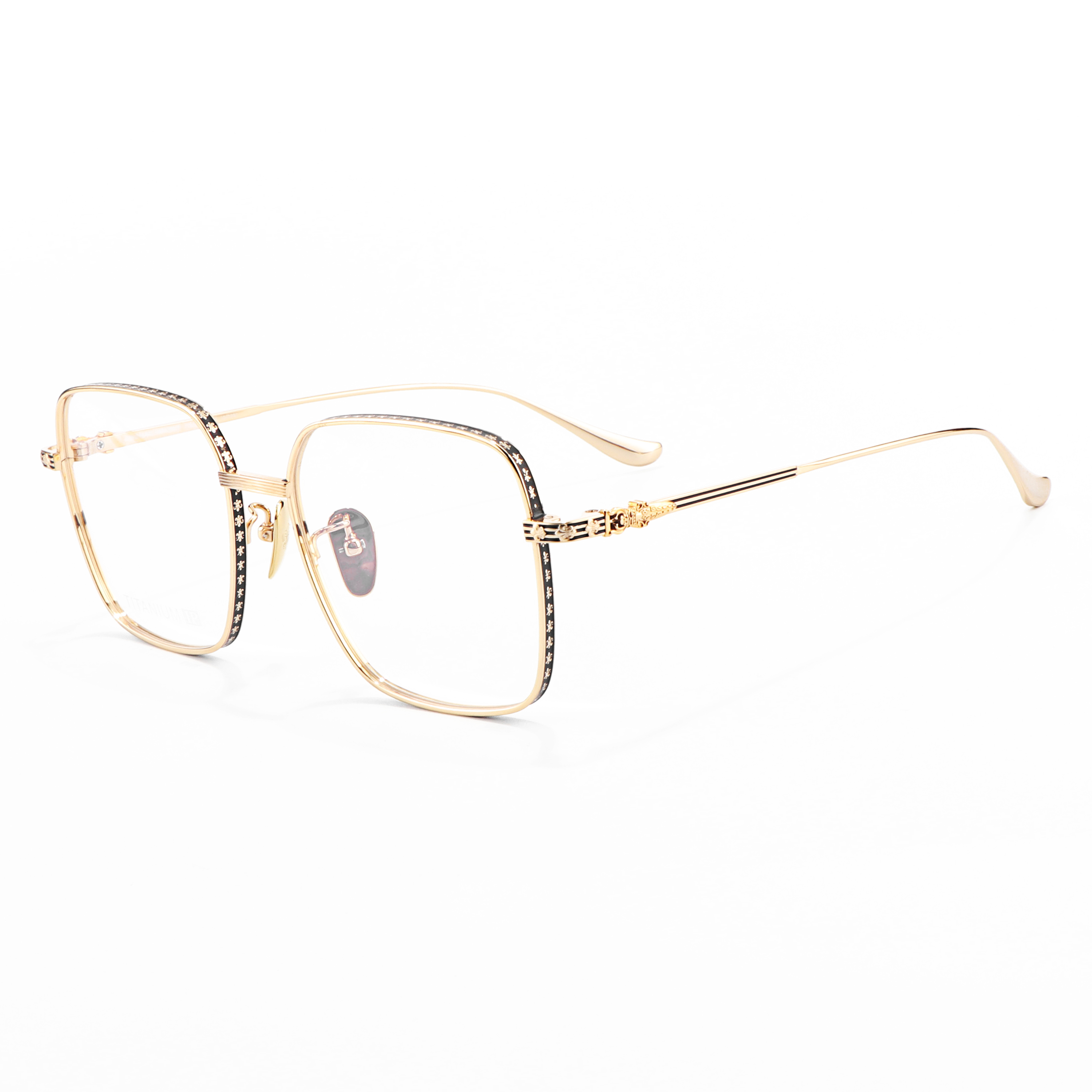2026 Modern Unbreakable Titanium Windproof Running Eyewears Oversize square Lazy Makeup Glasses Frame Optics Customizable Logo