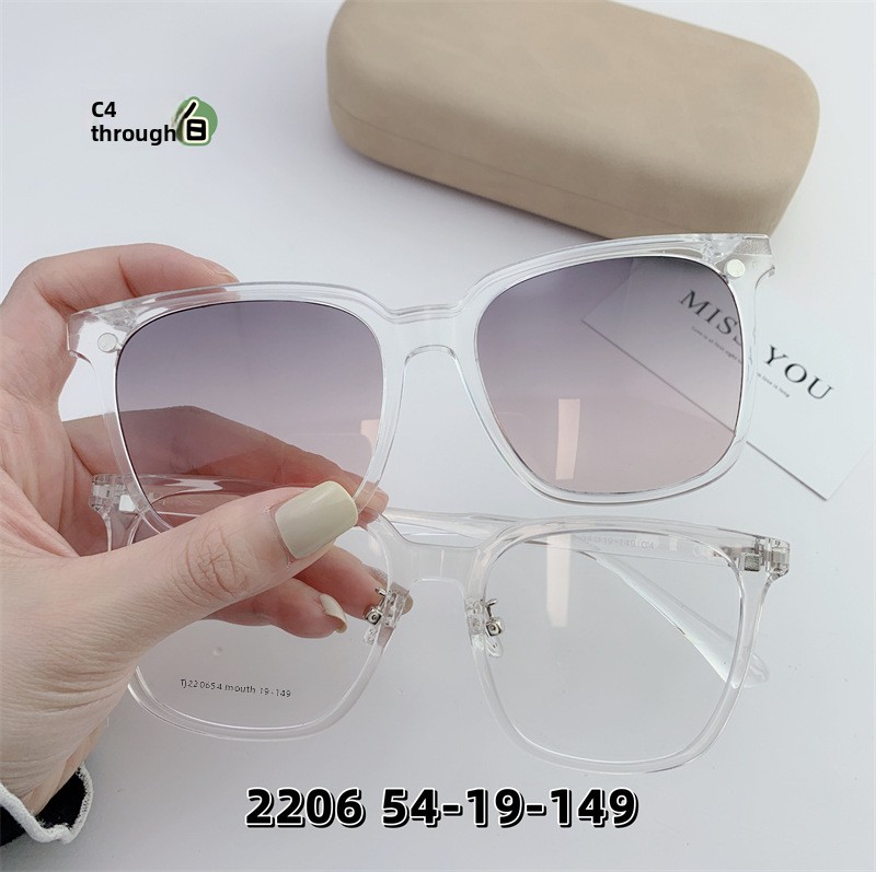 New Style Punk TR Polarized Magnetic Full-Rim Clip-On Sunglasses Unisex Adult Optical Eyewear UV Protection 2206