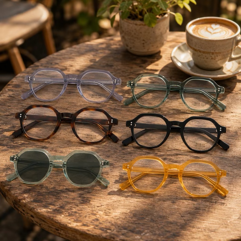 Hexagonal Polarized Magnetic Clip On Sunglasses Detachable Sun Lens UV Protection Outdoor Driving Eyewear Sunglasses Frame