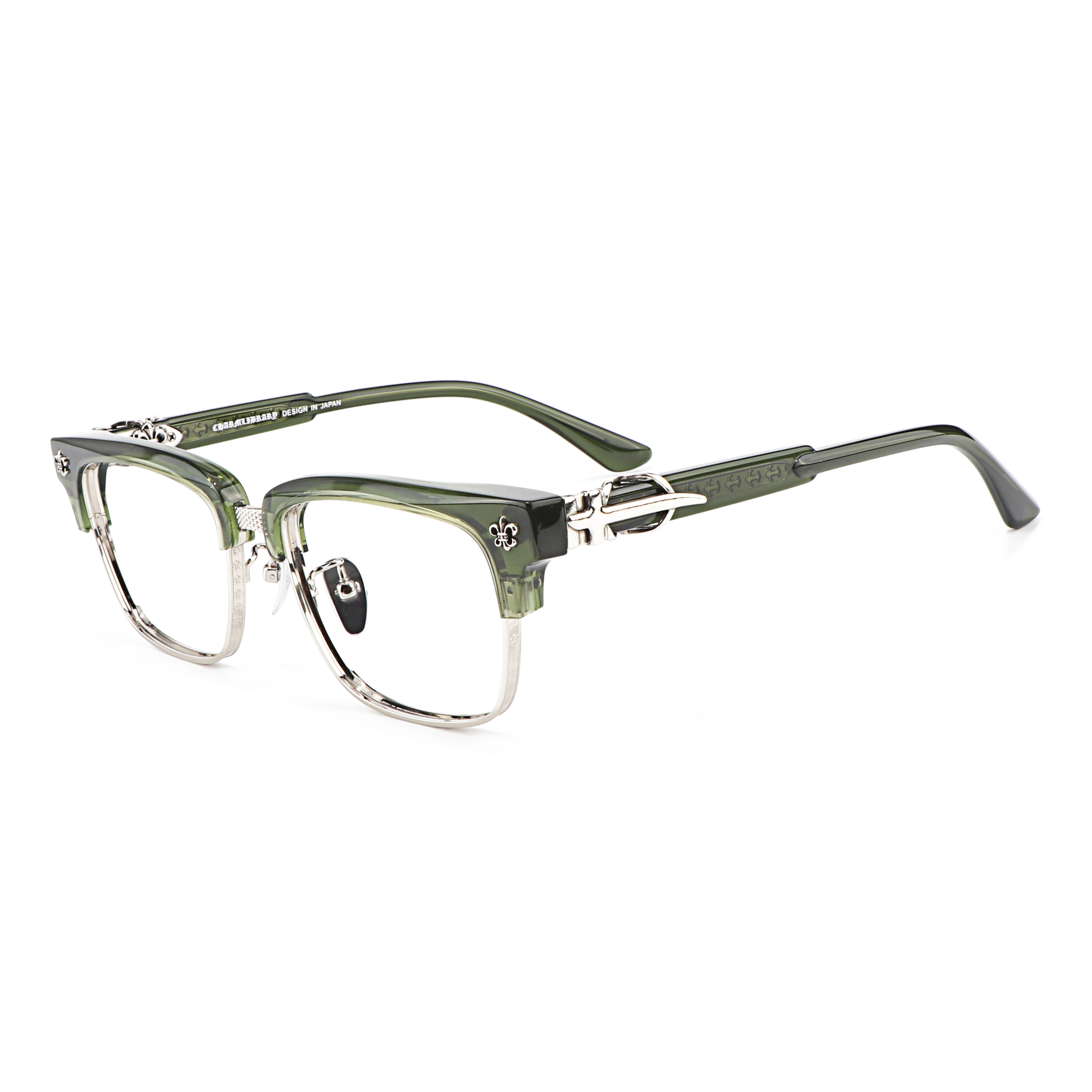New Famous Luxury Brand Semi Frame Anti Blue Light Acetate Eyeglass Frame Optical Prescription Presbyopia Multifocal Y2k Glasses