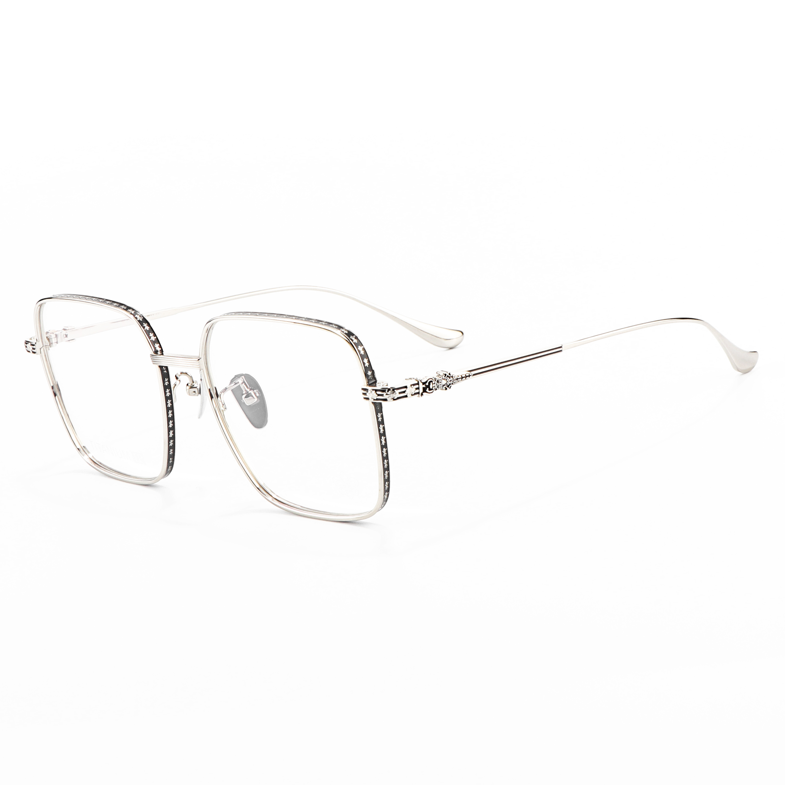 2026 Modern Unbreakable Titanium Windproof Running Eyewears Oversize square Lazy Makeup Glasses Frame Optics Customizable Logo
