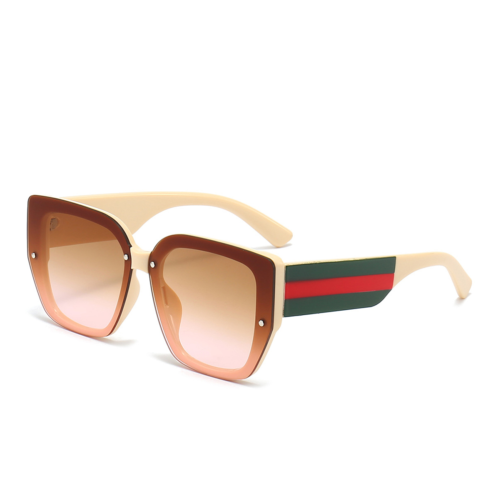 Sunglasses 2023 Women Square Frame Fashion Shades Sun Glasses Men Oversized Rice Nail Eyewear BU3521