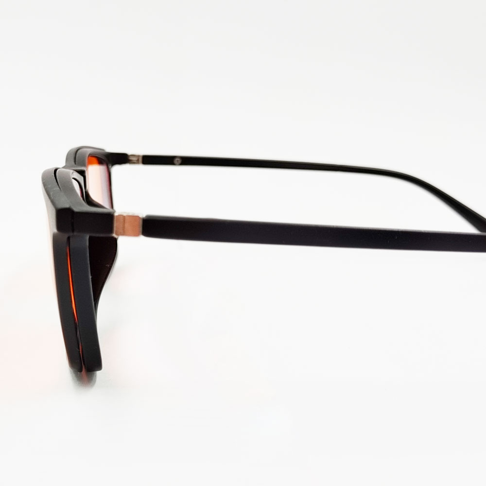 Custom Clips on Anti Blue Light Blocking Glasses Amber Red Lens 100% Blue Light Blocking Yellow Lens Gaming Glasses