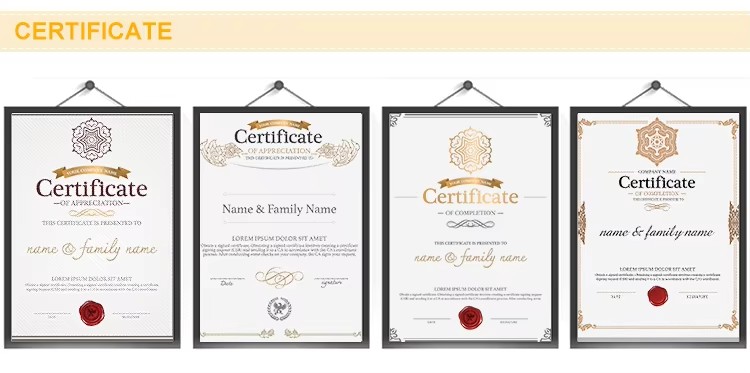 Certification Certificate 2