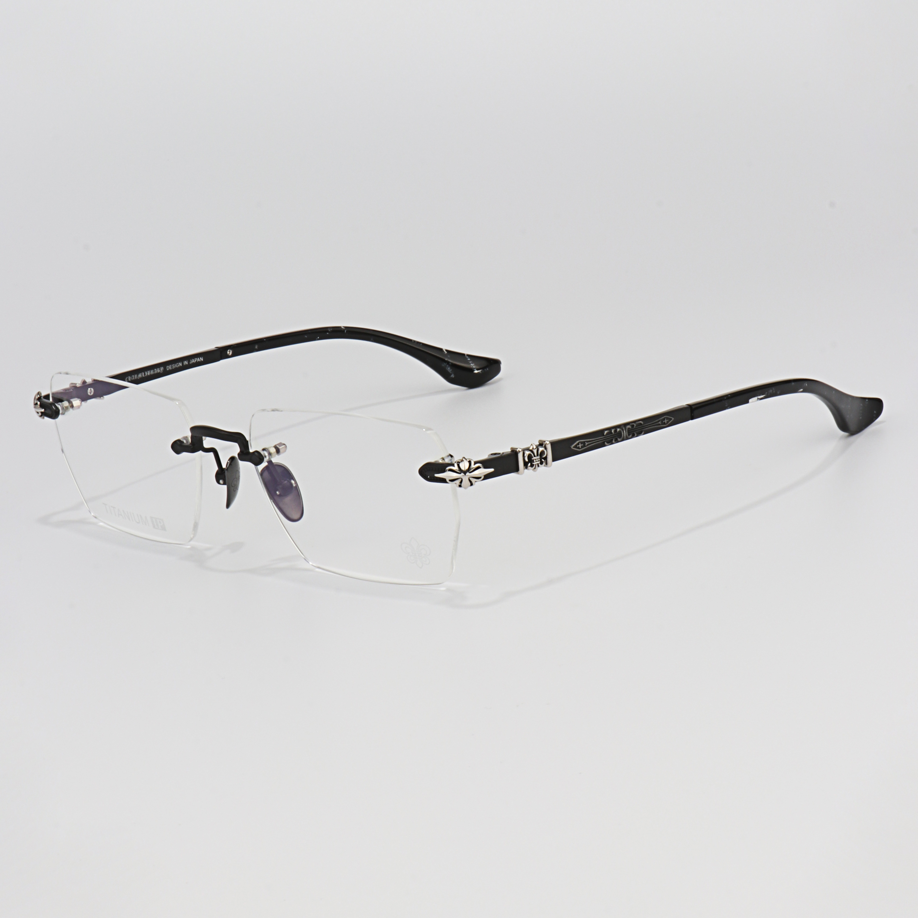 Lazy Makeup Lady Reader Glass Frames High Quality Modern Computer Men Women Rimless Eyeglasses Guangdong Factory Customize logo