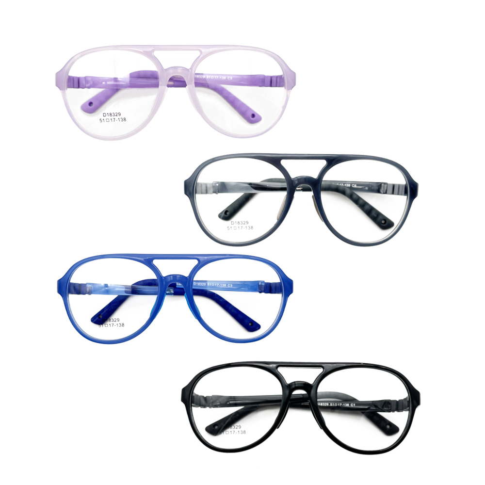 Wholesale Hot Kids Soft Silicon Flexible Silicone Sunglasses Eyewear Optical Frames Clip-on Glasses for Children