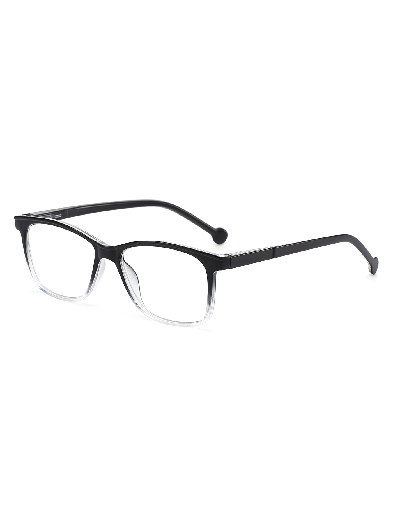 Rounded Rectangle Two Tone Reading Glasses Unisex Plastic Presbyopic Readers Mixed Colors Set Wholesale