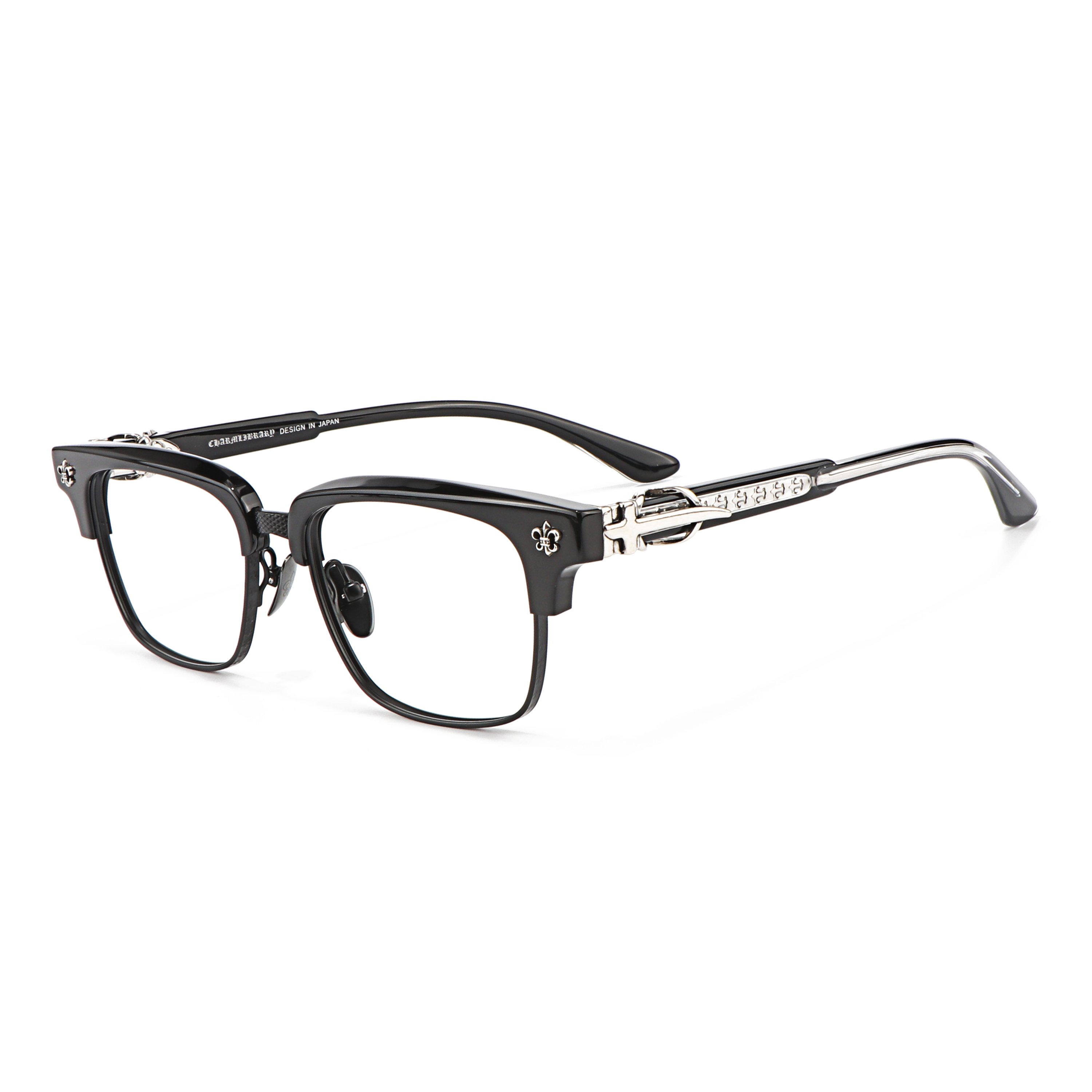 New Famous Luxury Brand Semi Frame Anti Blue Light Acetate Eyeglass Frame Optical Prescription Presbyopia Multifocal Y2k Glasses