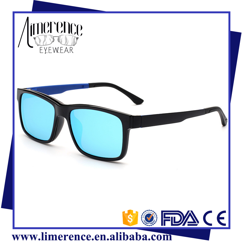 Best Quality TR90 Ultem Glasses Clip-on Glasses Frame Polarized Sun Glasses Magnet Sunglasses with Magnetic Clip on Glalasses
