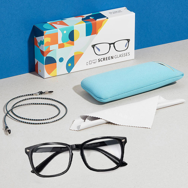 Classic Factory Wholesale Hot Selling Square Frame Optical Eyeglasses Custom Logo Anti BlueLight Glasses River