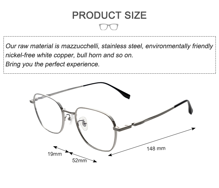 Ultra Light Full Titanium Eyeglass Frames Men Women Comfort Flexible Prescription Glasses Frame Wholesale
