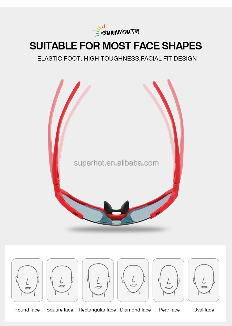 Wholesale Sports eyewear Supply High Quality Uv Protection Colorful Kid Outdoor Sport Glasses in Bulk