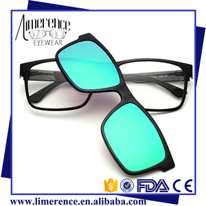 Best Quality TR90 Ultem Glasses Clip-on Glasses Frame Polarized Sun Glasses Magnet Sunglasses