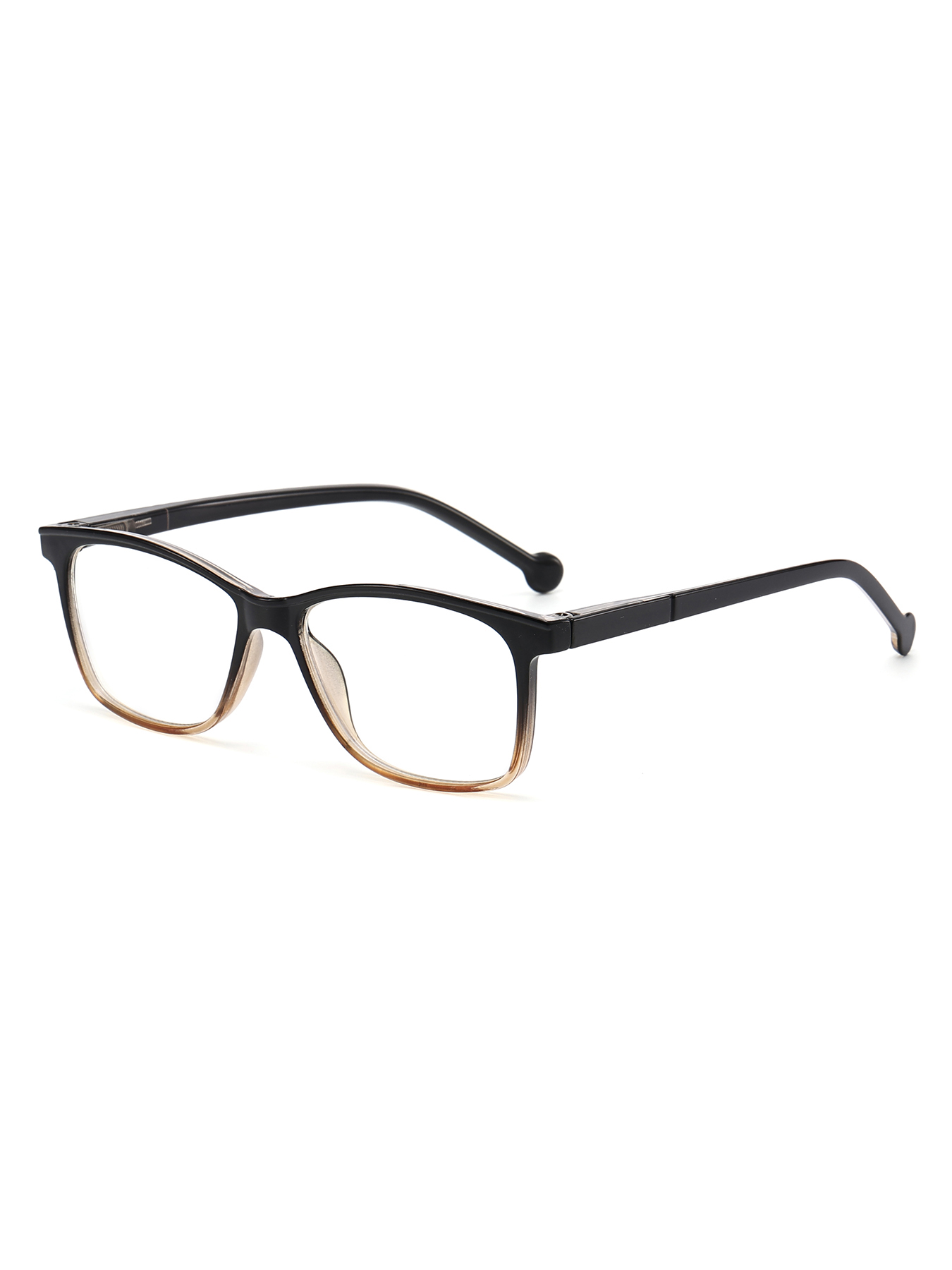 Rounded Rectangle Two Tone Reading Glasses Unisex Plastic Presbyopic Readers Mixed Colors Set Wholesale