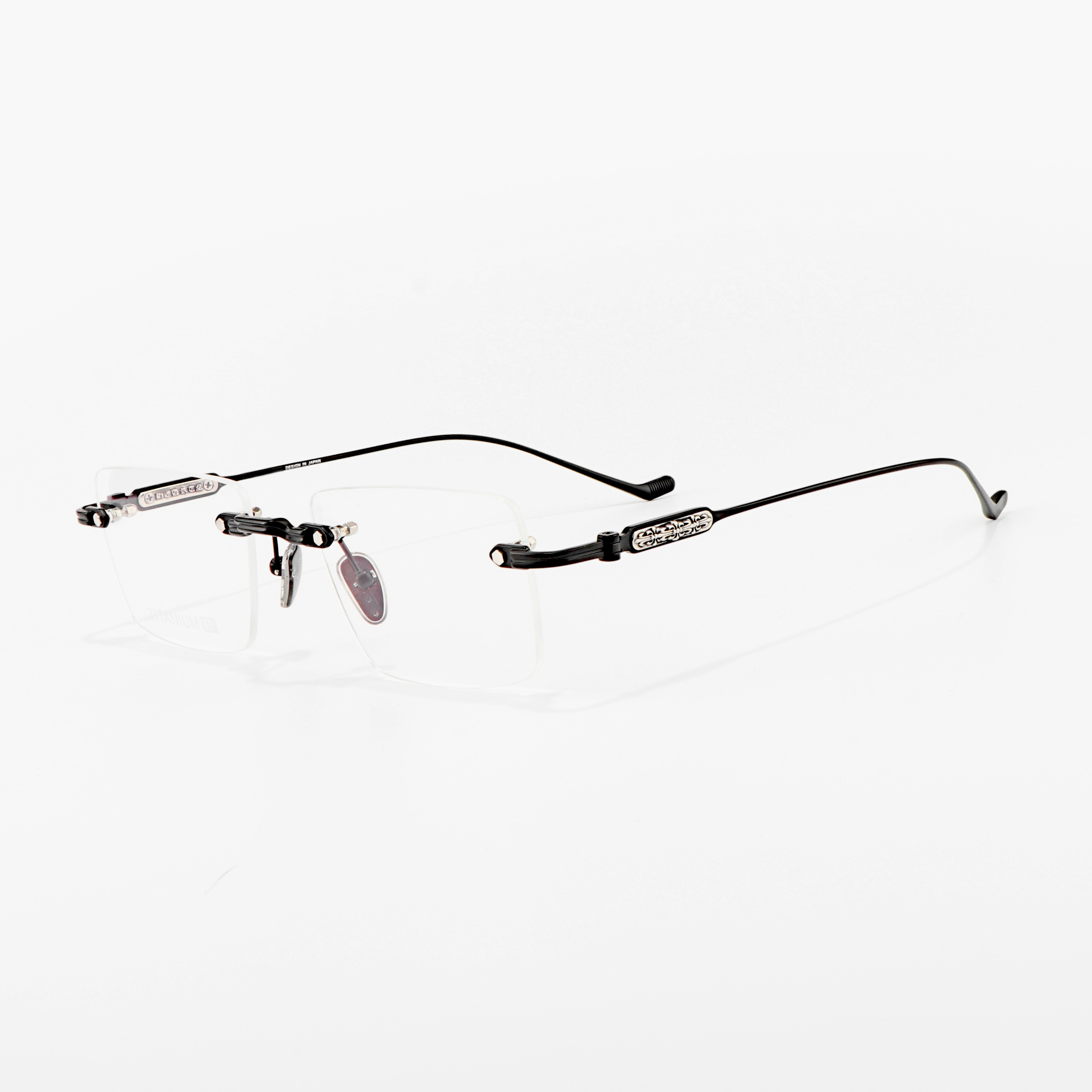 Top Reader Grade Pure Titanium Black Gold Gun Silver Optical Prescription Luxury Brand Frameless Wholesale Glasses Manufacturer