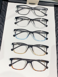 Rounded Rectangle Two Tone Reading Glasses Unisex Plastic Presbyopic Readers Mixed Colors Set Wholesale