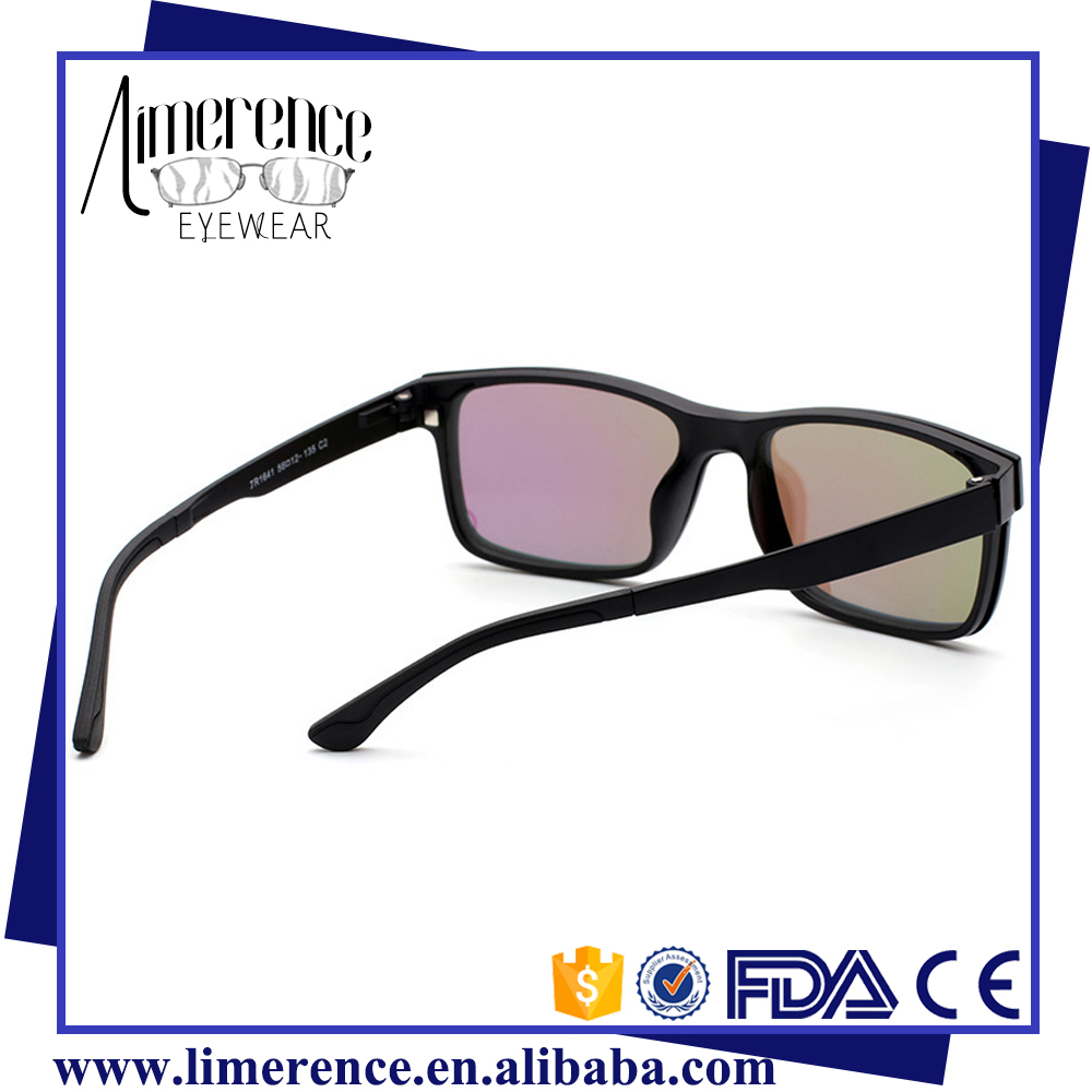 Best Quality TR90 Ultem Glasses Clip-on Glasses Frame Polarized Sun Glasses Magnet Sunglasses with Magnetic Clip on Glalasses