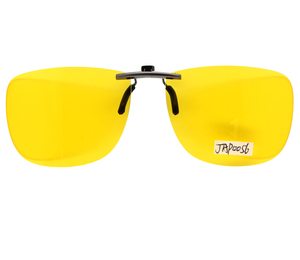 Yellow Polarized Night Vision Driving Clip on Glasses