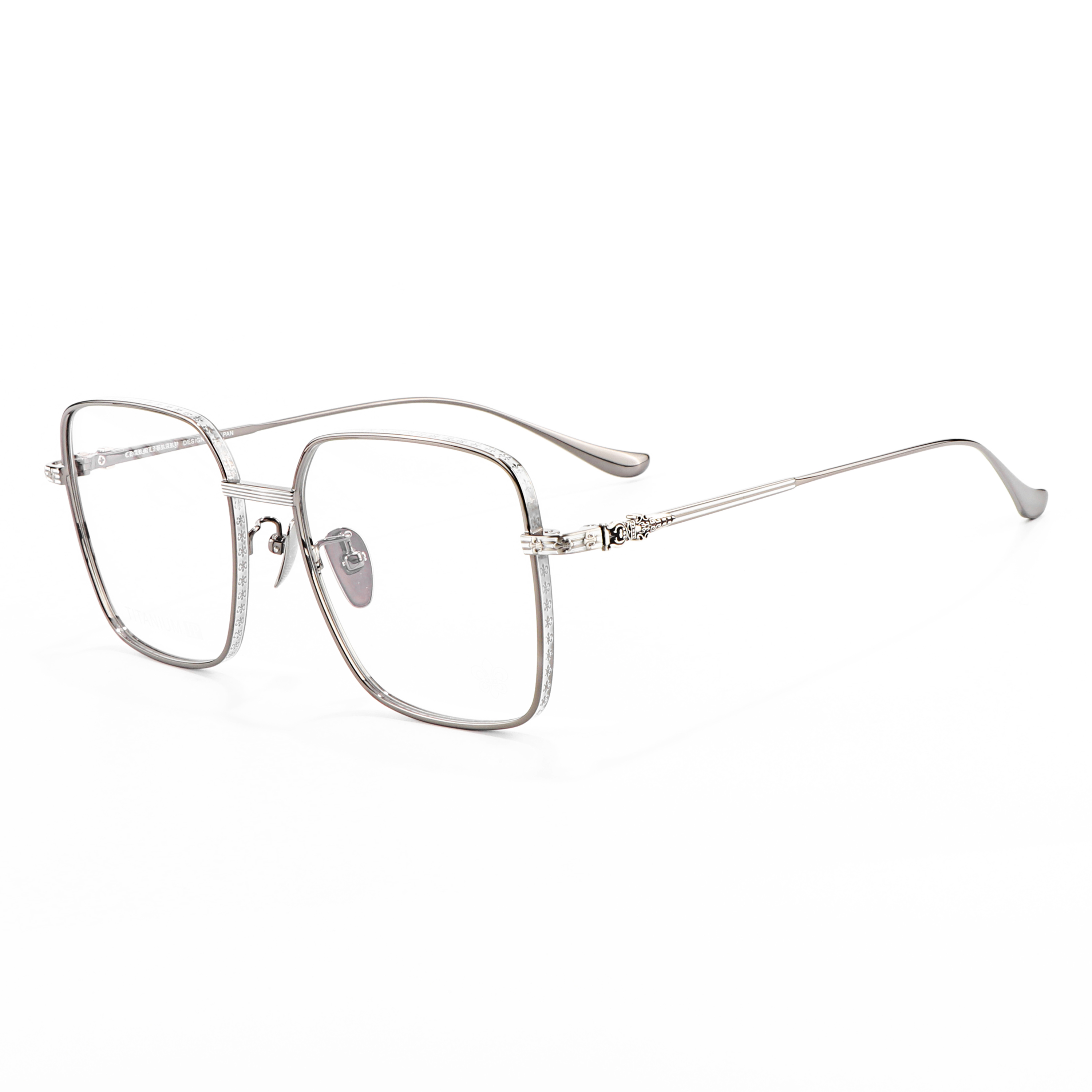 2026 Modern Unbreakable Titanium Windproof Running Eyewears Oversize square Lazy Makeup Glasses Frame Optics Customizable Logo