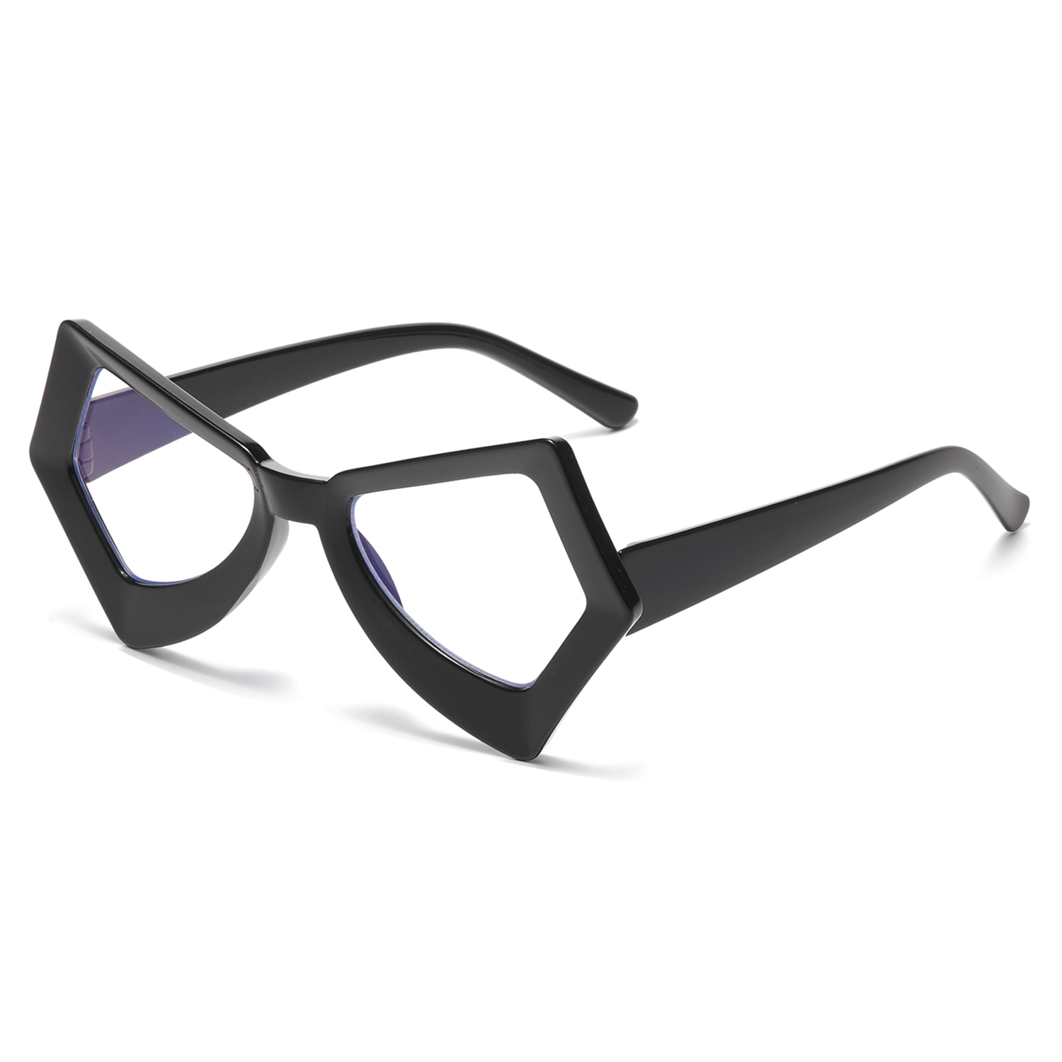 Women's Oversized Cat Eye Eyeglasses Wholesale 4 Pcs Set Full Rim PC Frame Clear Lens Fashion Street Decor Eyewear