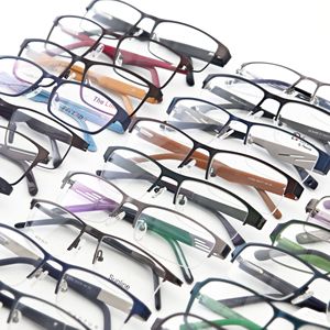 Promotional Assorted Optical Frames Women Men Classic Mix Metal Square Eyeglasses Frames