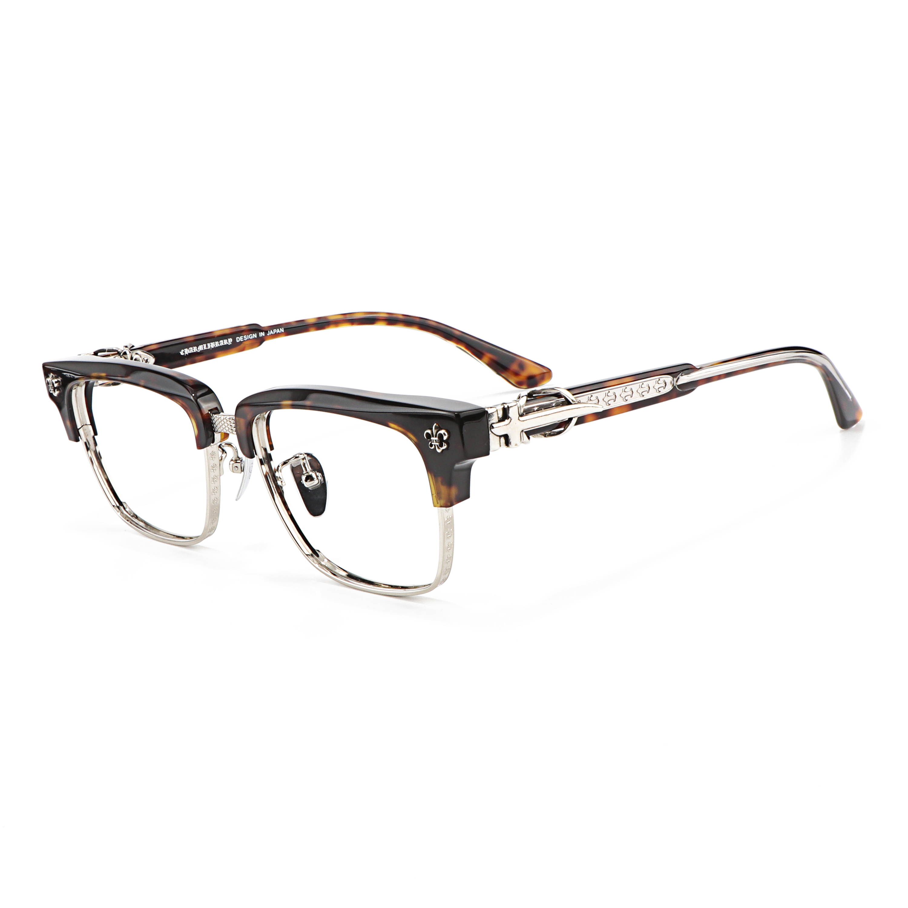 New Famous Luxury Brand Semi Frame Anti Blue Light Acetate Eyeglass Frame Optical Prescription Presbyopia Multifocal Y2k Glasses