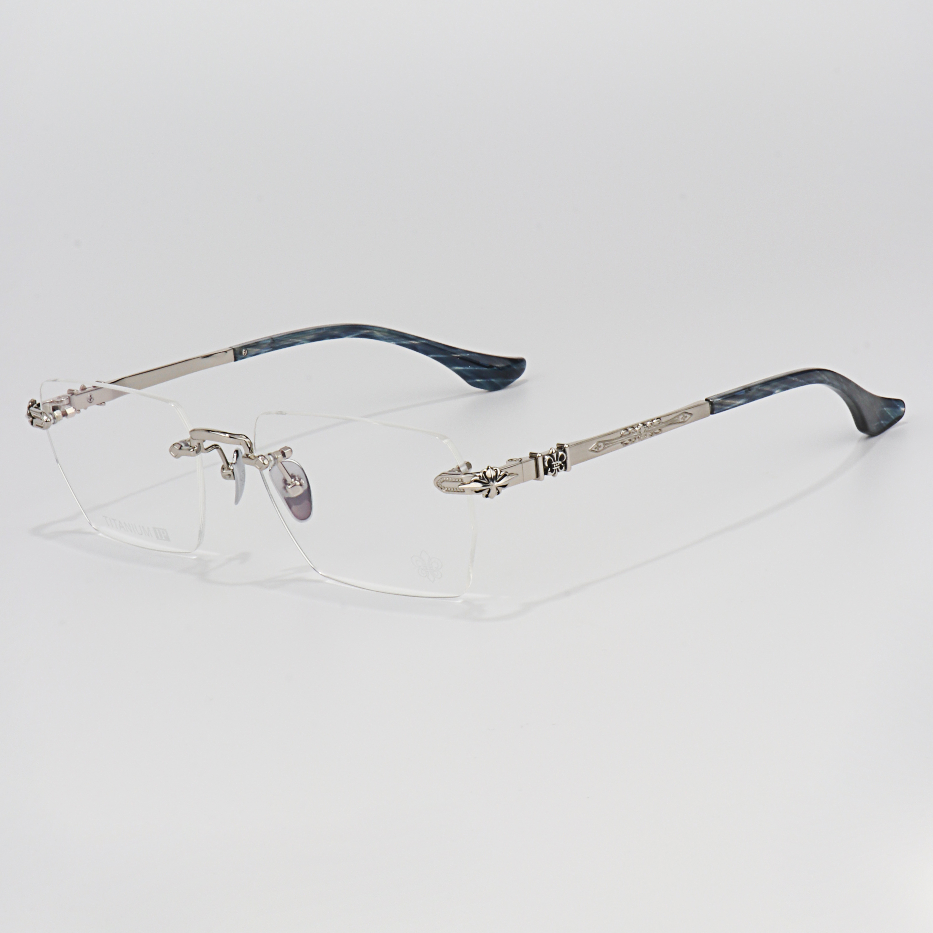 Lazy Makeup Lady Reader Glass Frames High Quality Modern Computer Men Women Rimless Eyeglasses Guangdong Factory Customize logo