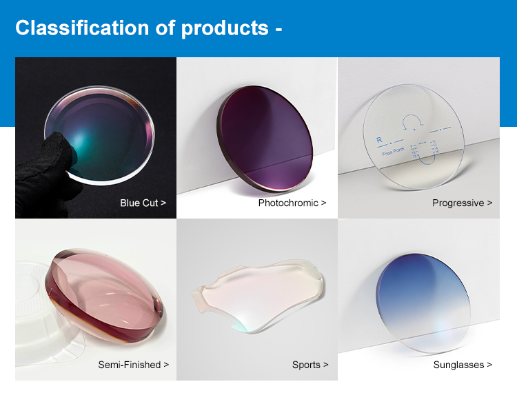 Optical Lens Product Range