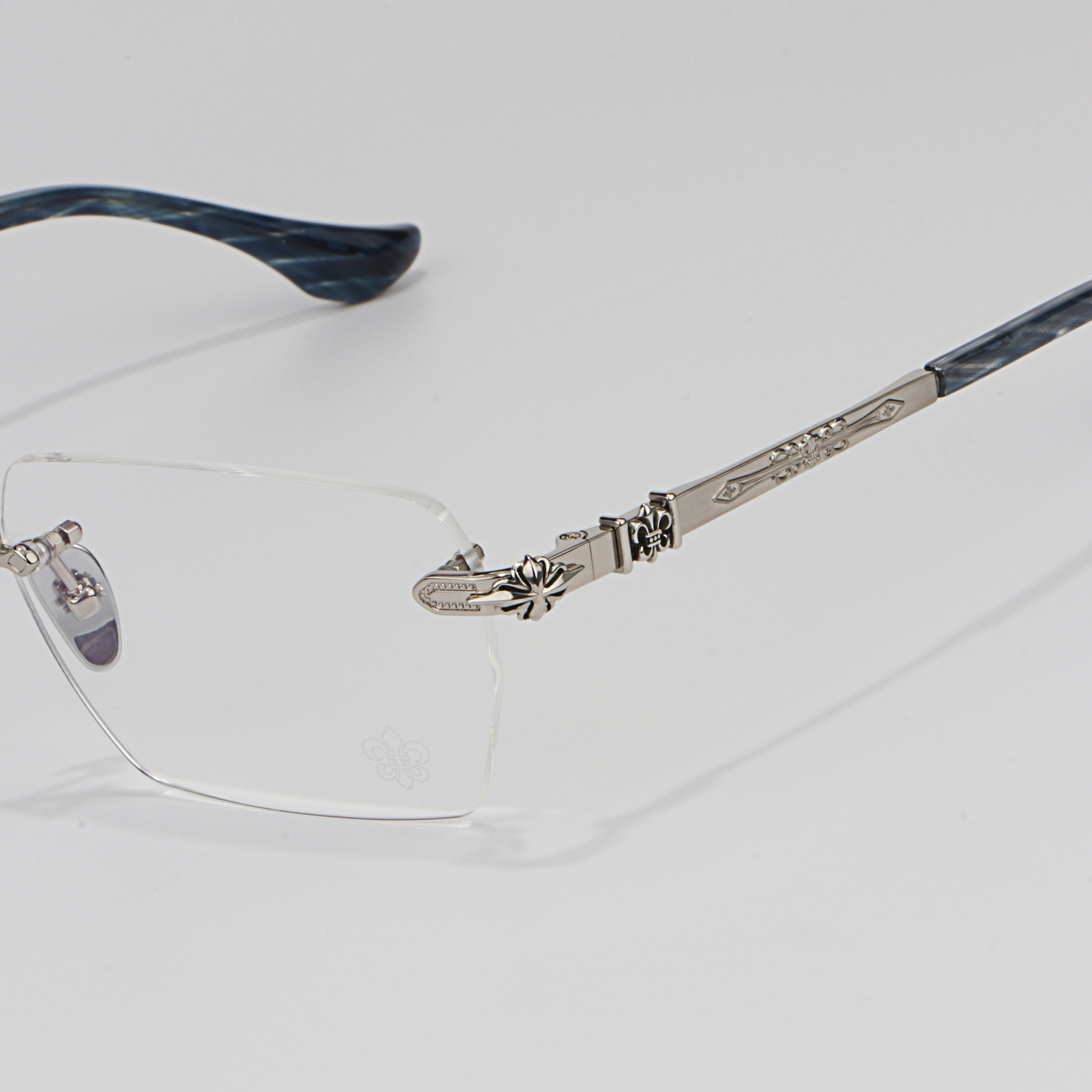 Lazy Makeup Lady Reader Glass Frames High Quality Modern Computer Men Women Rimless Eyeglasses Guangdong Factory Customize logo