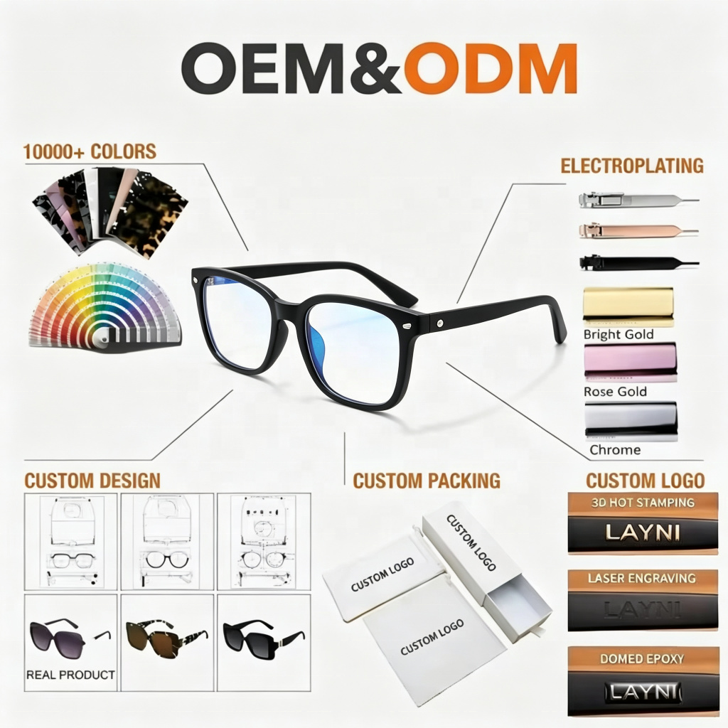 Bulk Order Eyes Glasses Frames Lunettes Homme Luxe Prescription Glasses Optical Frames Glasses Customization Services OEM/ODM