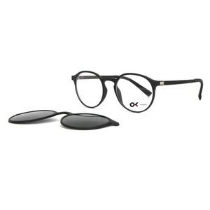 2025 Unisex Clip-On Glasses Frame 2 1 Ultem Polarized Magnetic Sunglasses Model 95169 China All Ages